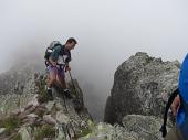 Da Carona al Pizzo del Becco (2507 m.) per via ferrata, con discesa dal Passo di Sardegnana, Lago Colombo e Laghi Gemelli il 25 agosto 2009 -  FOTOGALLERY